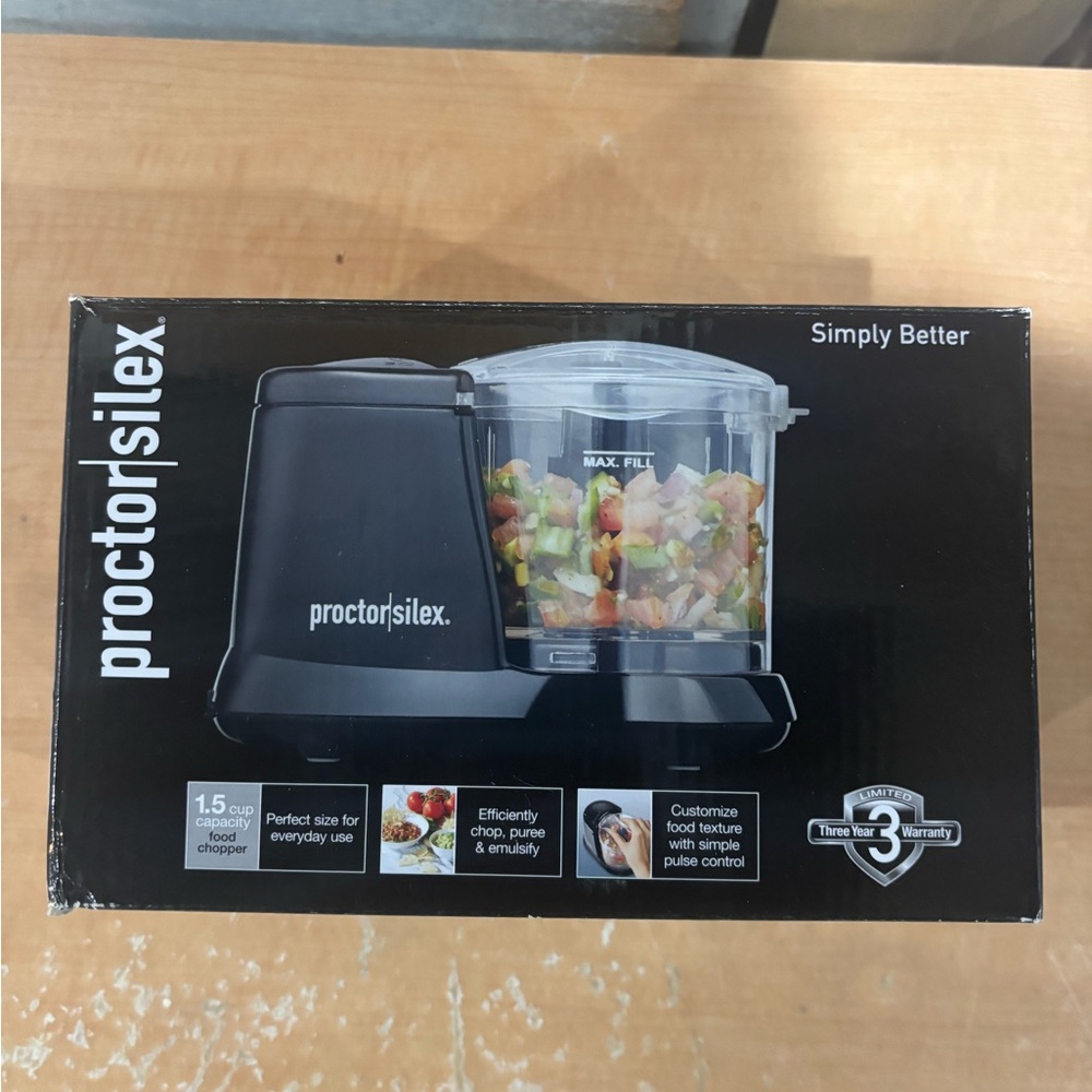 Proctor Silex Black Food Chopper